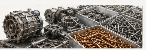 Recovered automotive components prepared for reuse